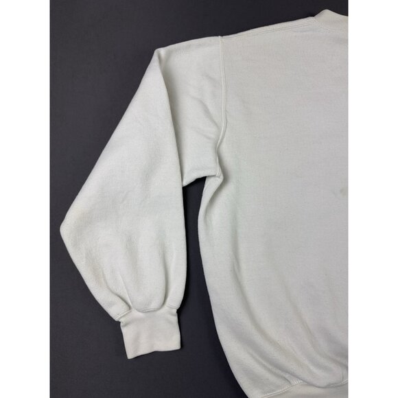 Rare Vintage 90s Drake University Crewneck Sweater White Medium Iowa Spellout - Picture 9 of 14